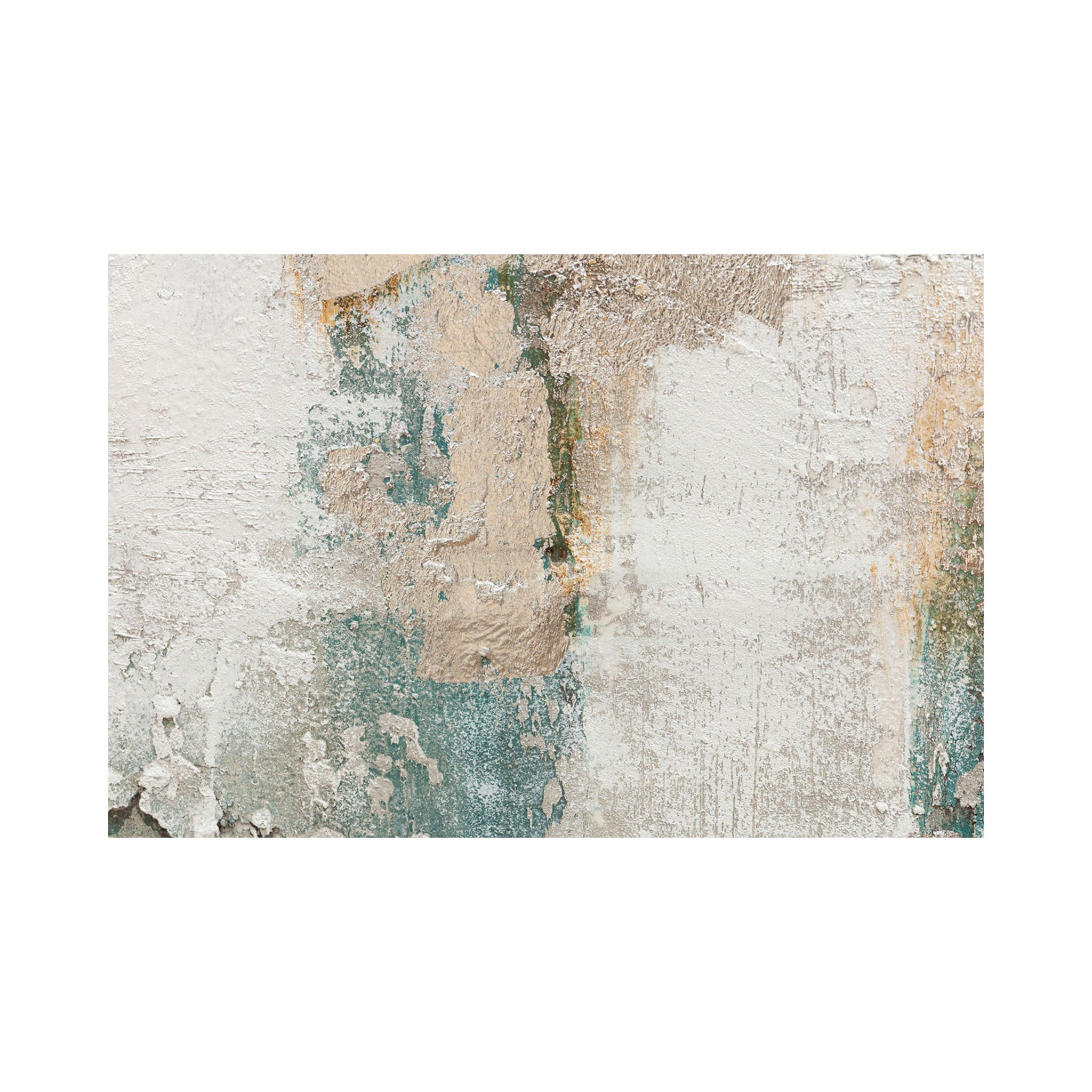 Abstract Oil on Canvas Artwork in Ocean Blues
